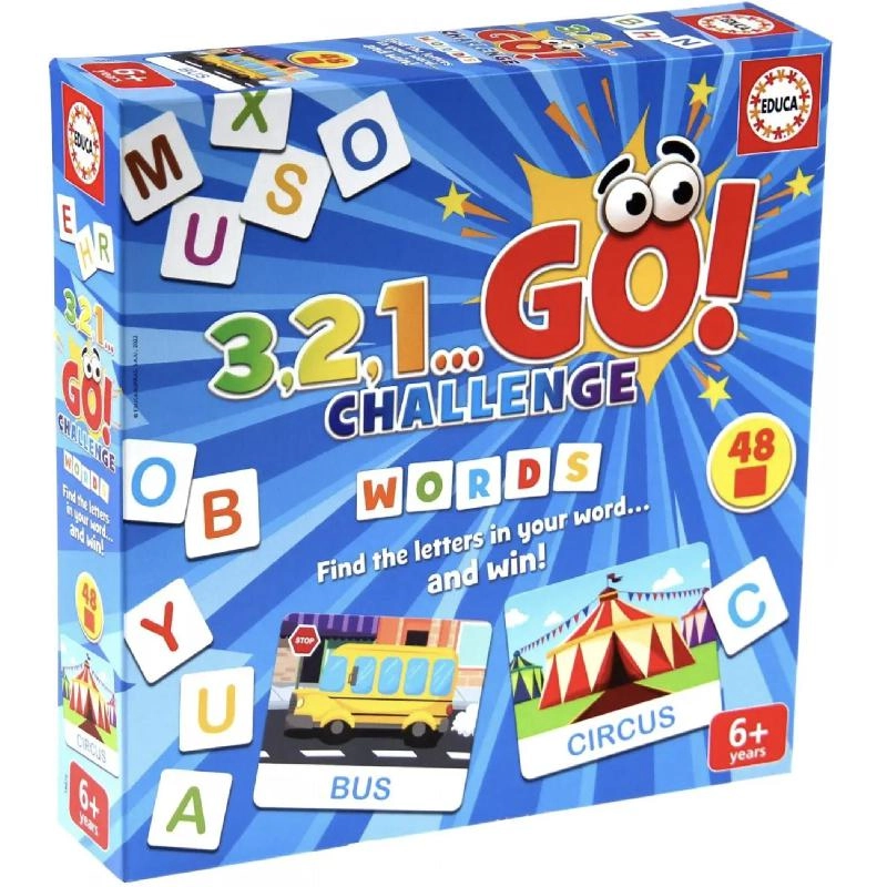Educa 3 2 1...Go! Challenge: Words English - Strategy Game