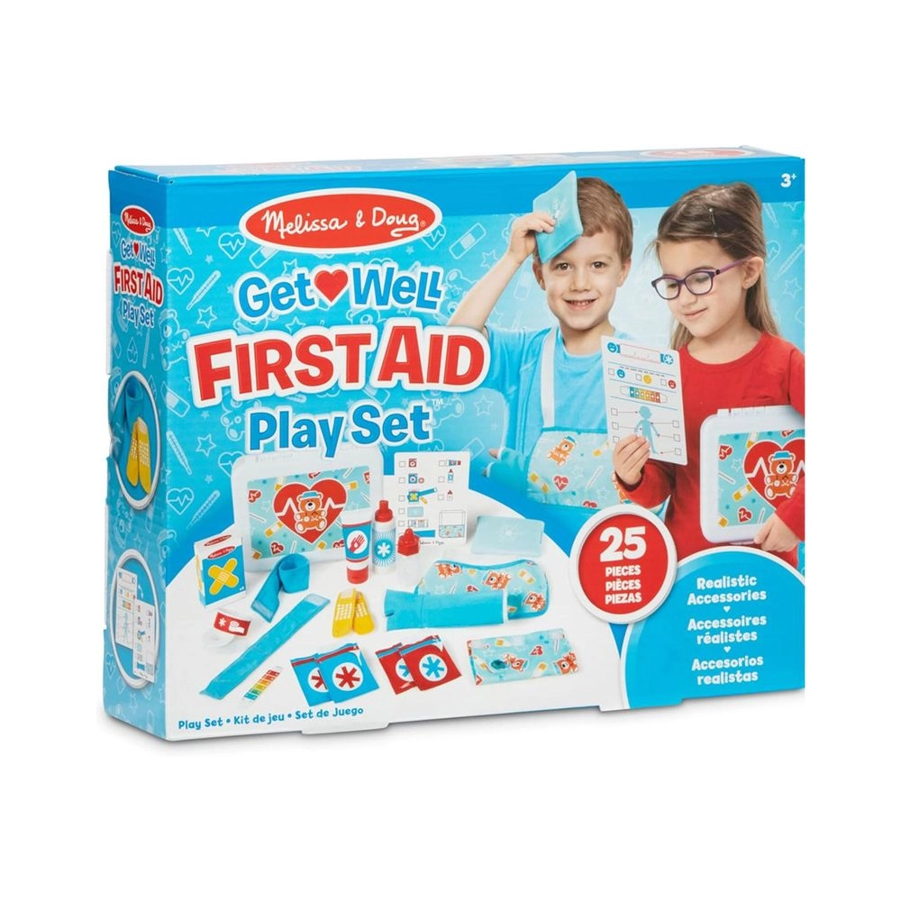 Melissa & Doug Get Well First Aid Kit Play Set - 25 pcs (622-MD30601)