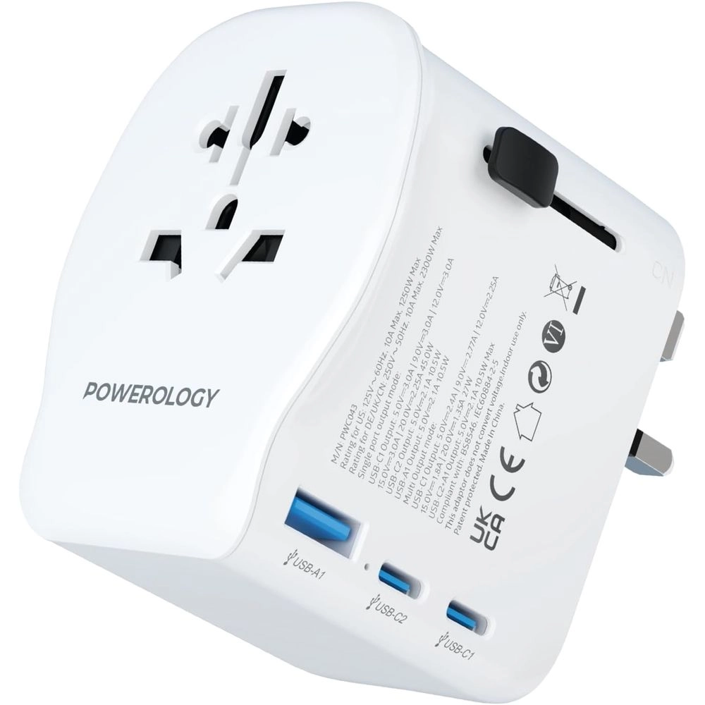 Powerology Universal Travel Adapter - 2300W