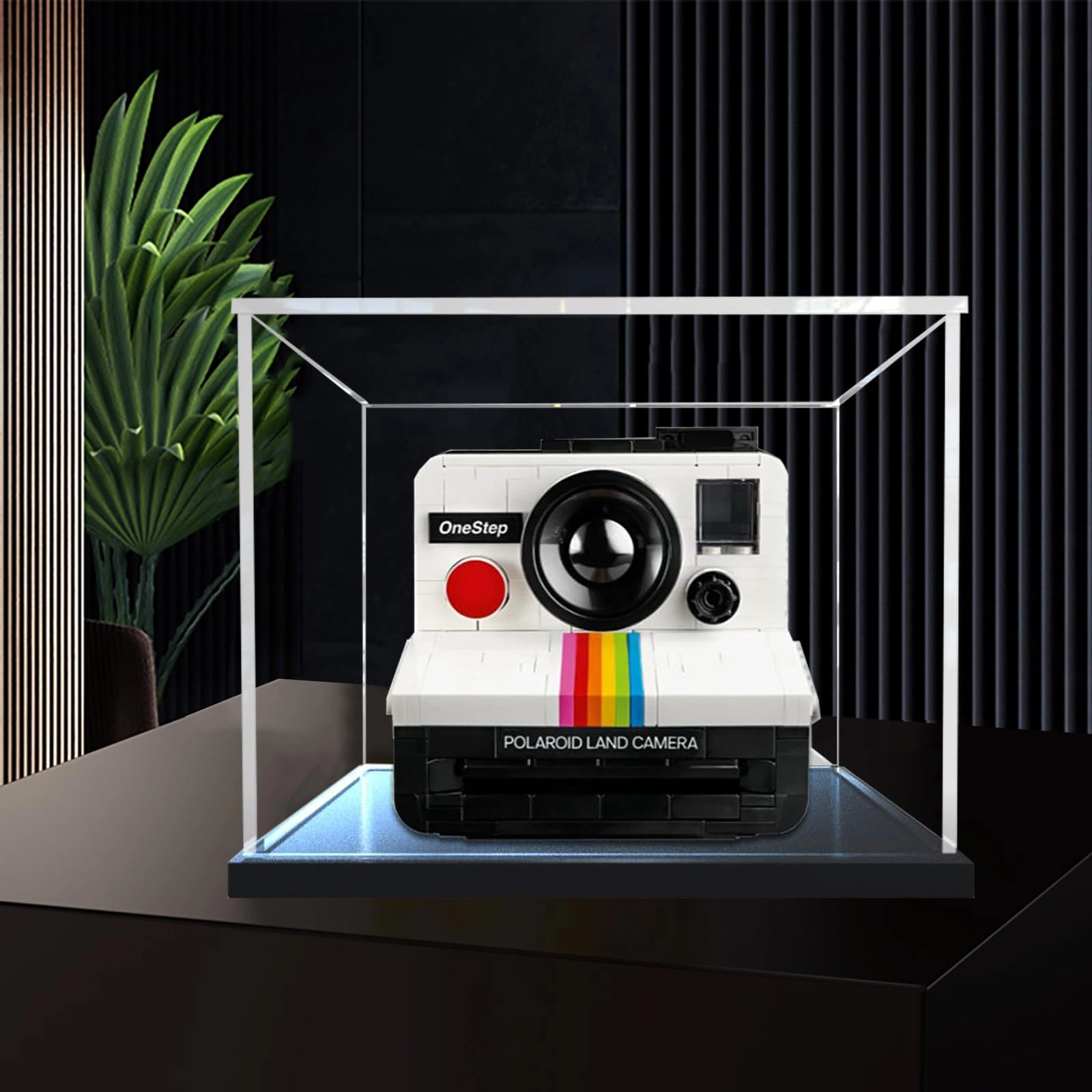 21345 Display Case - Acrylic Dustproof Black Base