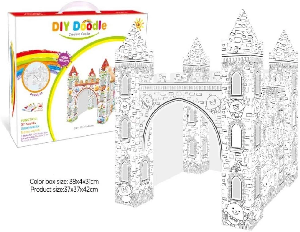 Doodle Erasable Painting Castle - Set of 6 Sketch Pens