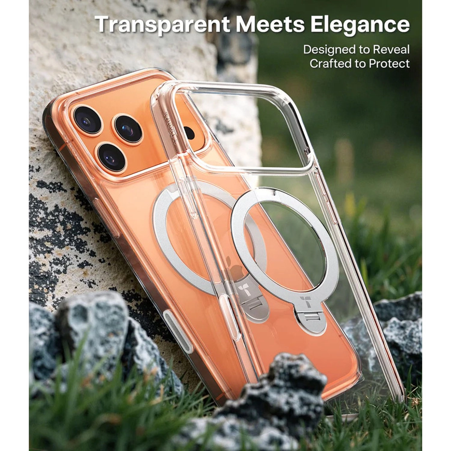 Ostand Spin Silicone Case with MagSafe for iPhone 17 Pro Max