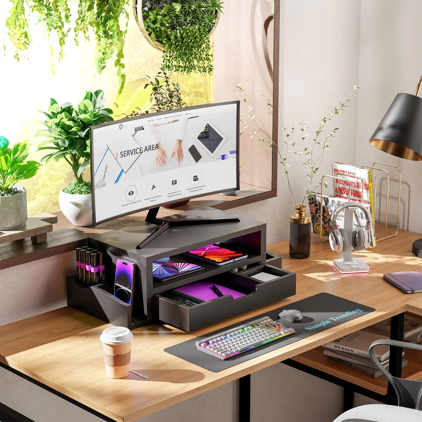 Metal Monitor Stand Riser