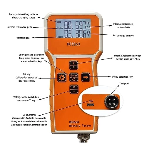 Internal Battery Voltage Resistance Tester