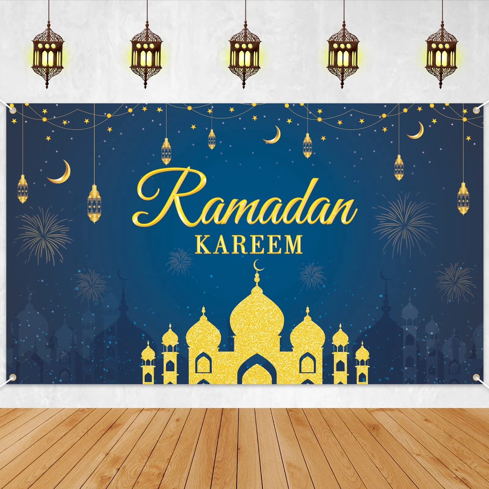 Ramadan Kareem Photo Booth Backdrop - 1pc