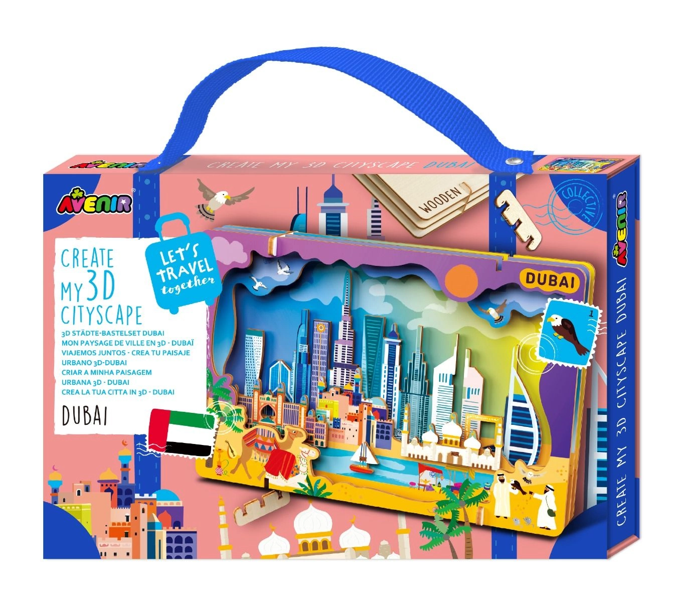 Avenir Lets Travel Together 3D Cityscape Building Kit