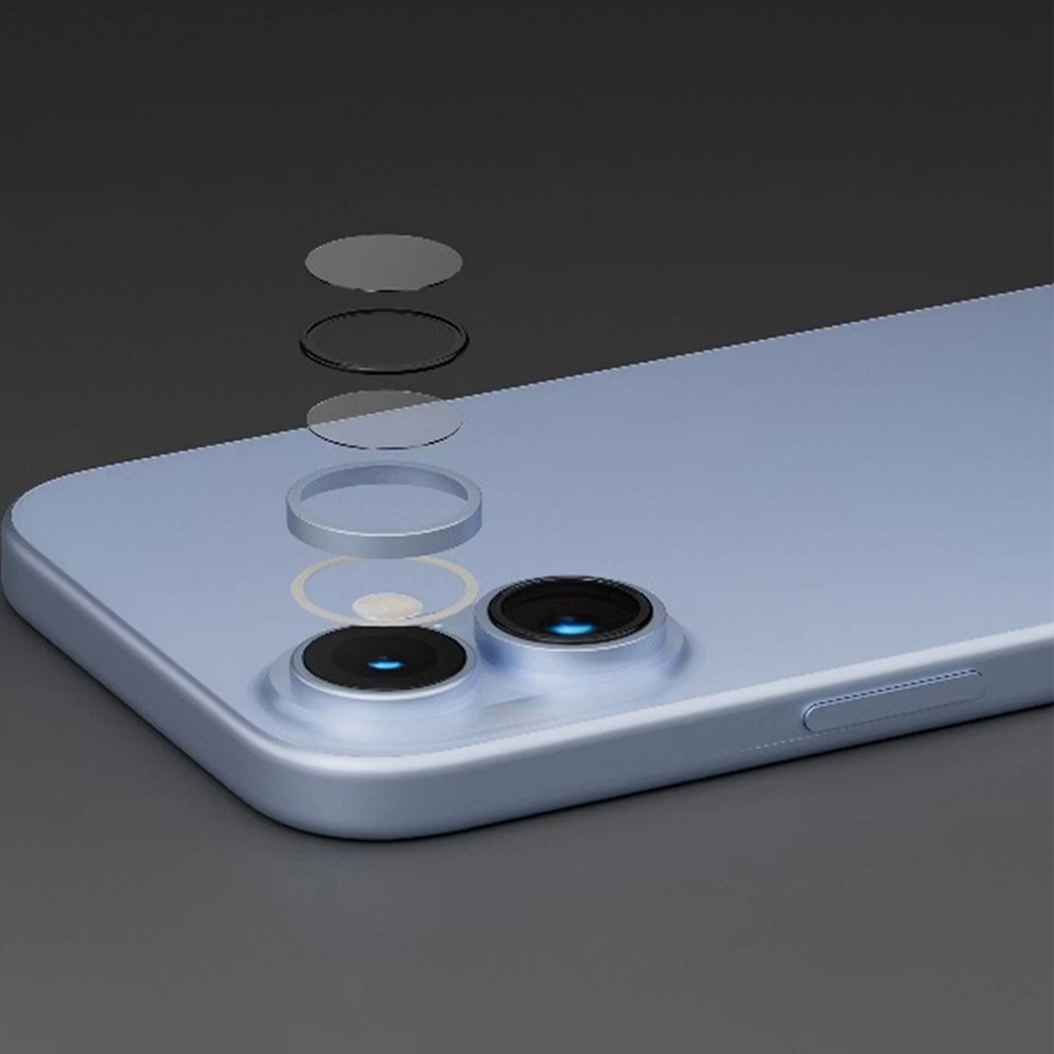 Anti-Scratch Titanium Alloy Camera Lens Protector for iPhone 17
