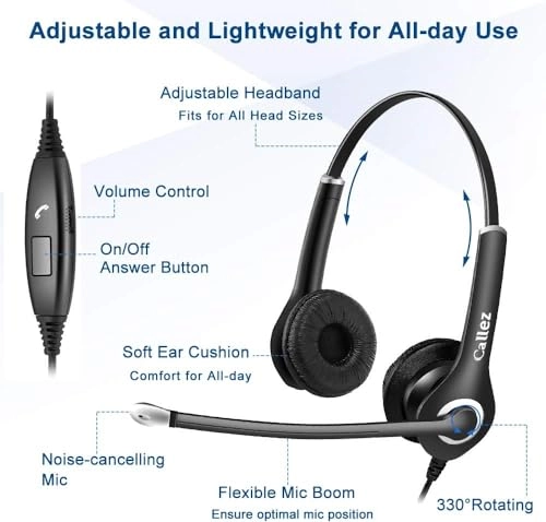 W802E1-DE Wired Headset