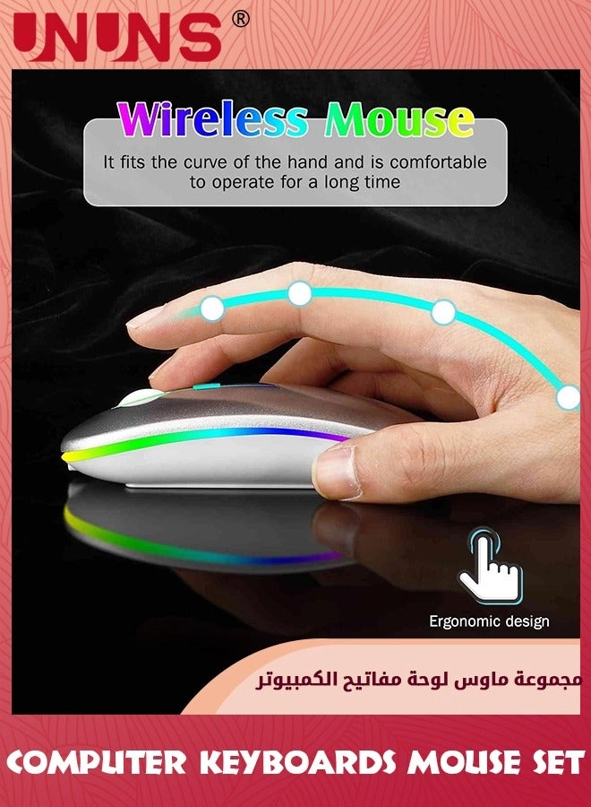 Bluetooth Keyboard and Mouse - Wireless