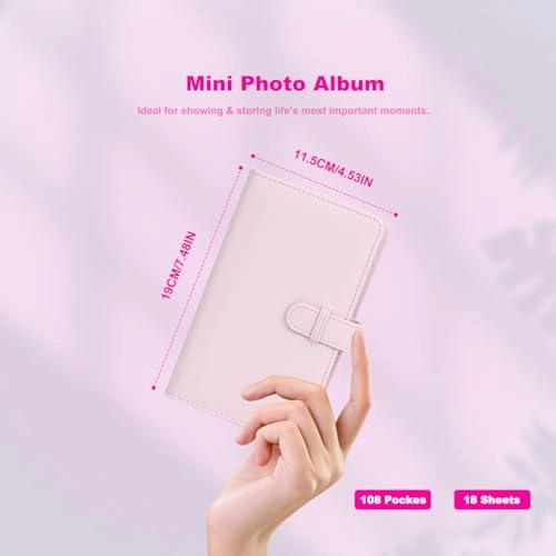 2x3" 108 Pockets PU Leather Photo Album