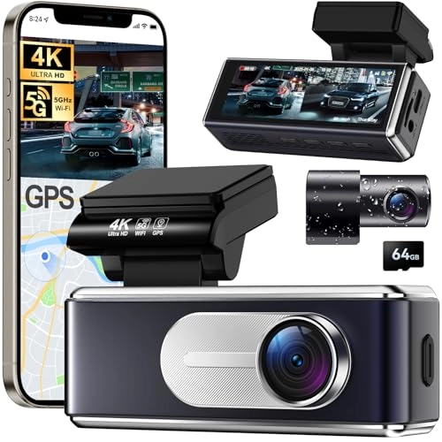 Csyibeielec Dash Cam Front and Rear - 4K