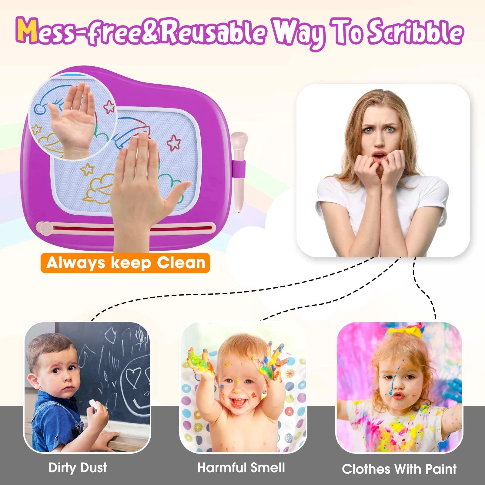 Magnetic Drawing Board - 1 2 3 Year Old Girls