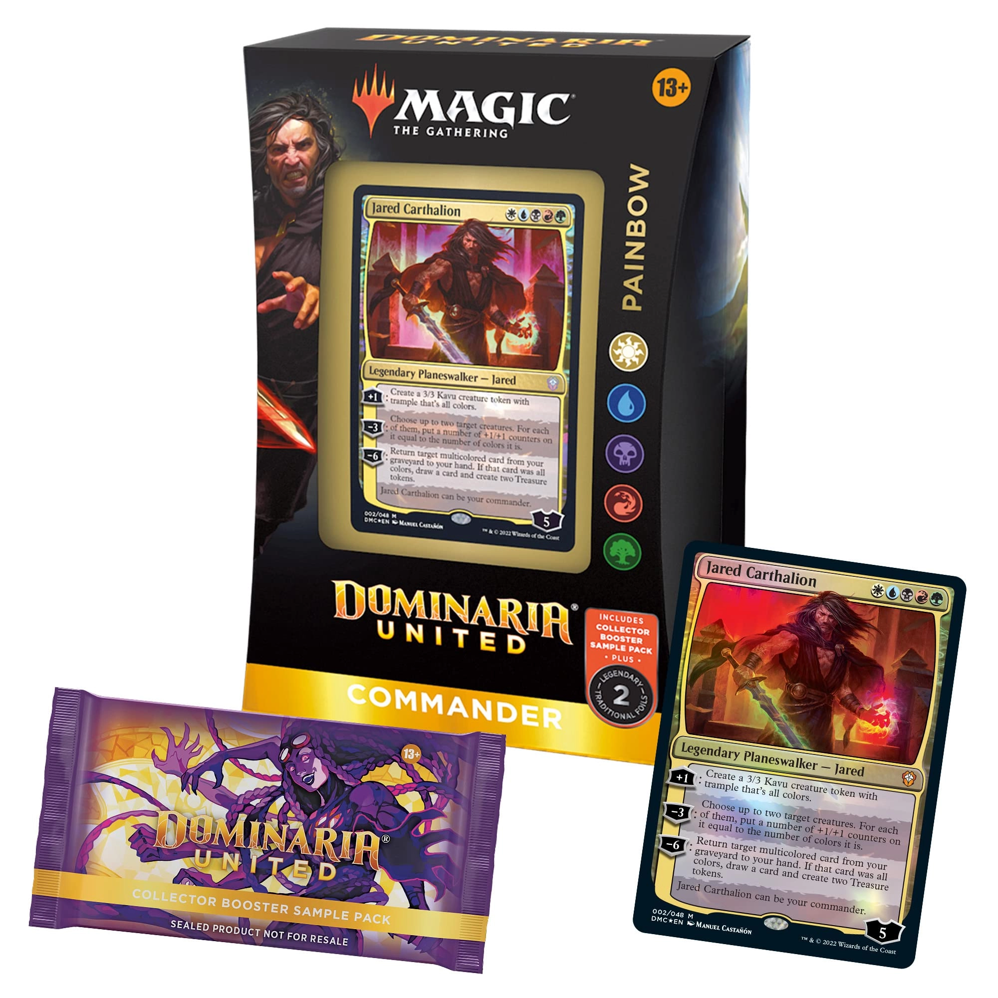 Magic: the Gathering Dominaria United Commander Deck - 100-card 2-card Collector Booster Sample Pack