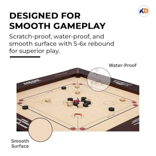 Golden Carrom Board