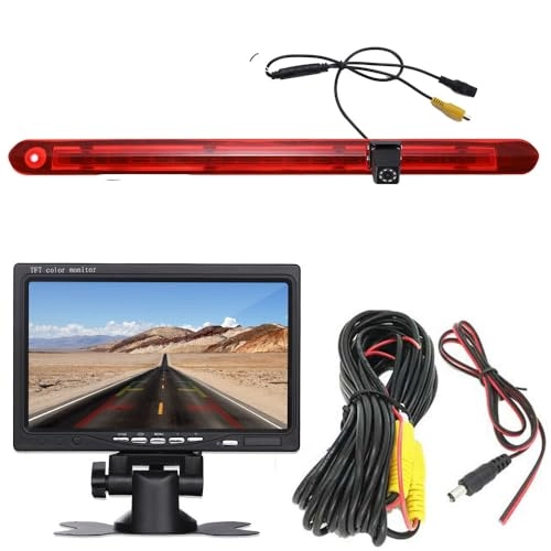 Brake Light Camera - Night vision 628 x 586 pixels + TFT LCD monitor - 7 Inches