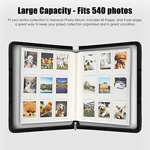 2x3" 540 Pockets Faux Leather Photo Album