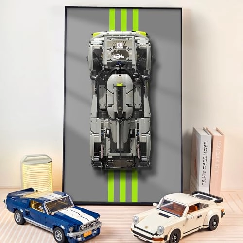 Display Wall Plate for LEGO 42156 Technic Peugeot 9X8 24H Le Mans - 75X45cm