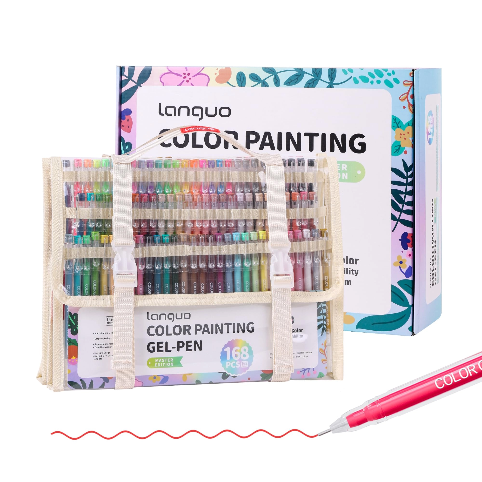 LANGUO Gel Pens - 168 Pcs 0.6mm