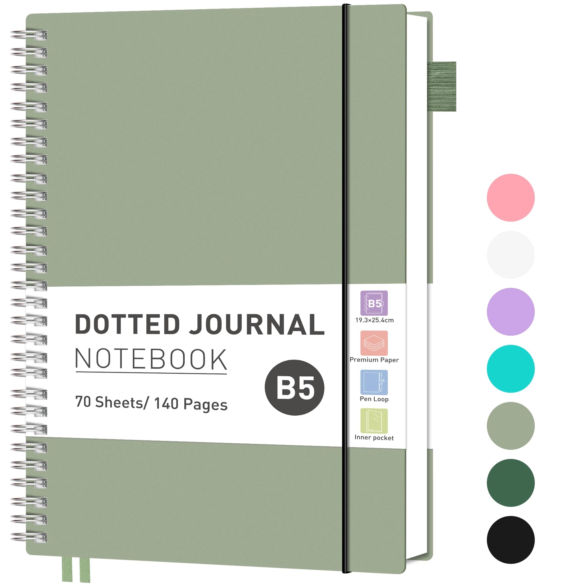 Graph Grid Paper Notebook B5 Spiral - Grid 140 Pages