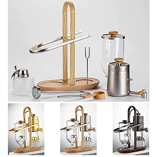 Luxurious Balance Siphon Coffee Pot - Stainless Steel Reusable Filter