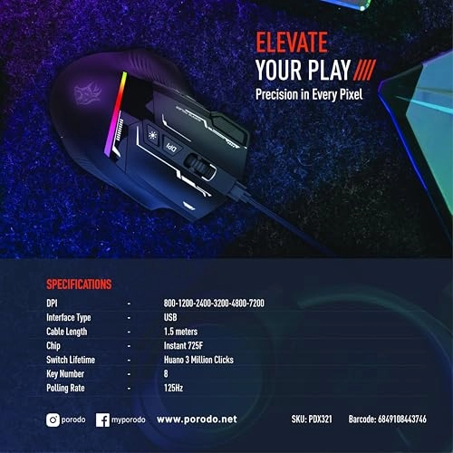 Gaming 8D RGB Mouse - Wired