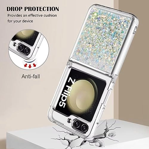 Sparkle Floating Liquid Case - Polyurethane Silicone for Samsung Galaxy Z Flip 5