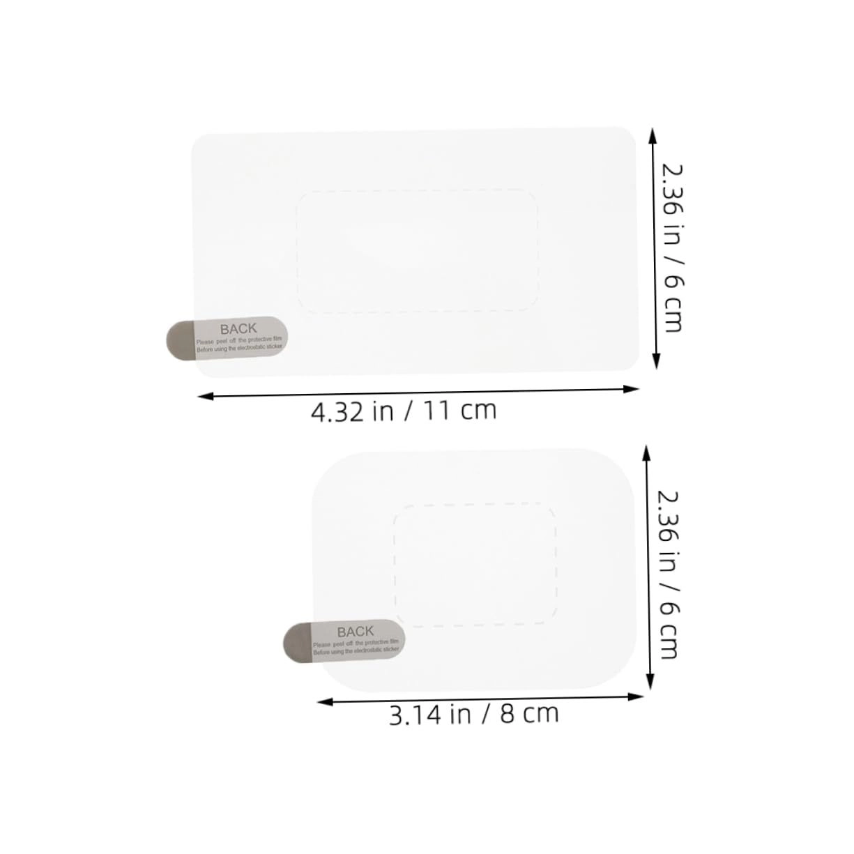 Protective Shields - 16pcs Electrostatic Dash Cam Sticker