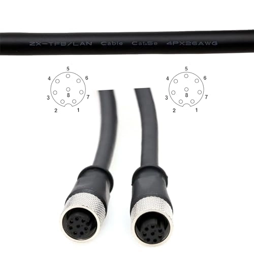 8 Pin Female Ethernet Cable - 5m