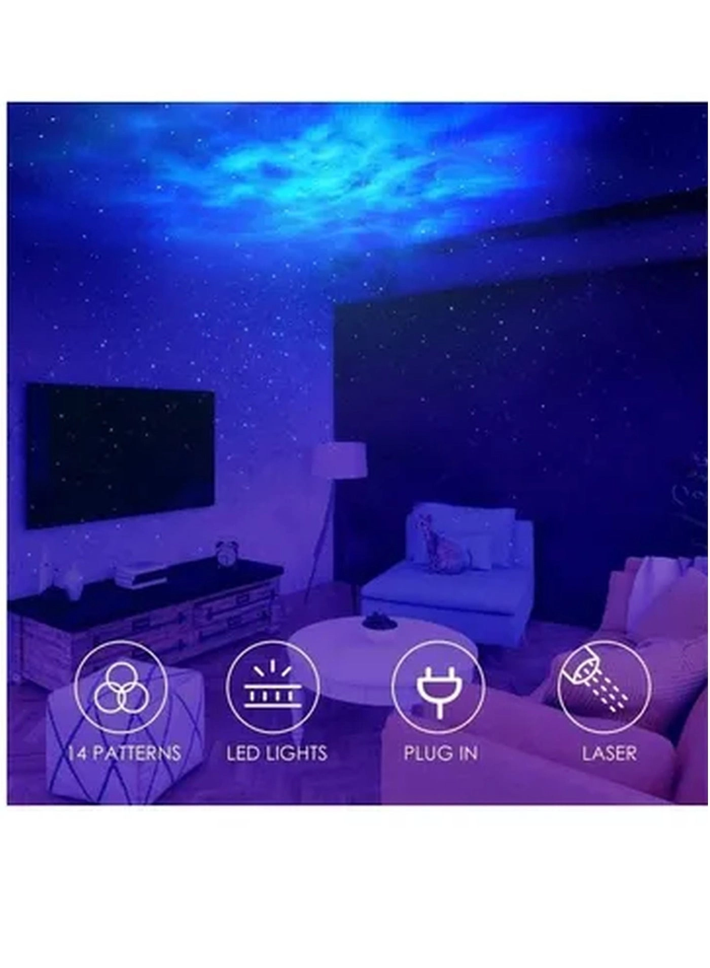 Starry Sky Projector - 3 In 1 White