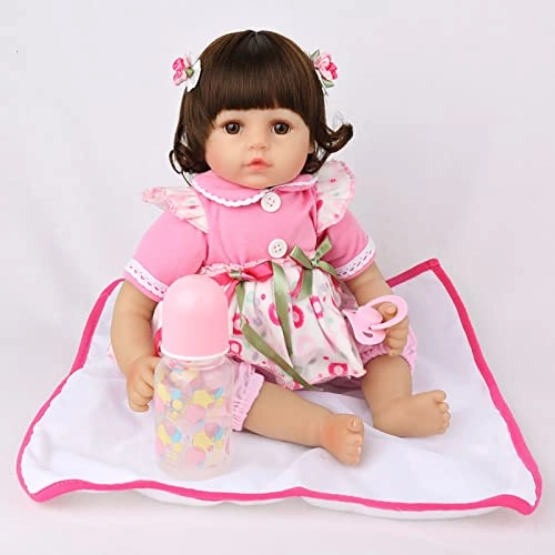 Reborn Baby Doll - 18 Inch 45cm Soft Vinyl Girl