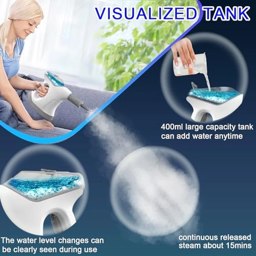 Handheld Steam Cleaner - 400 ml/min