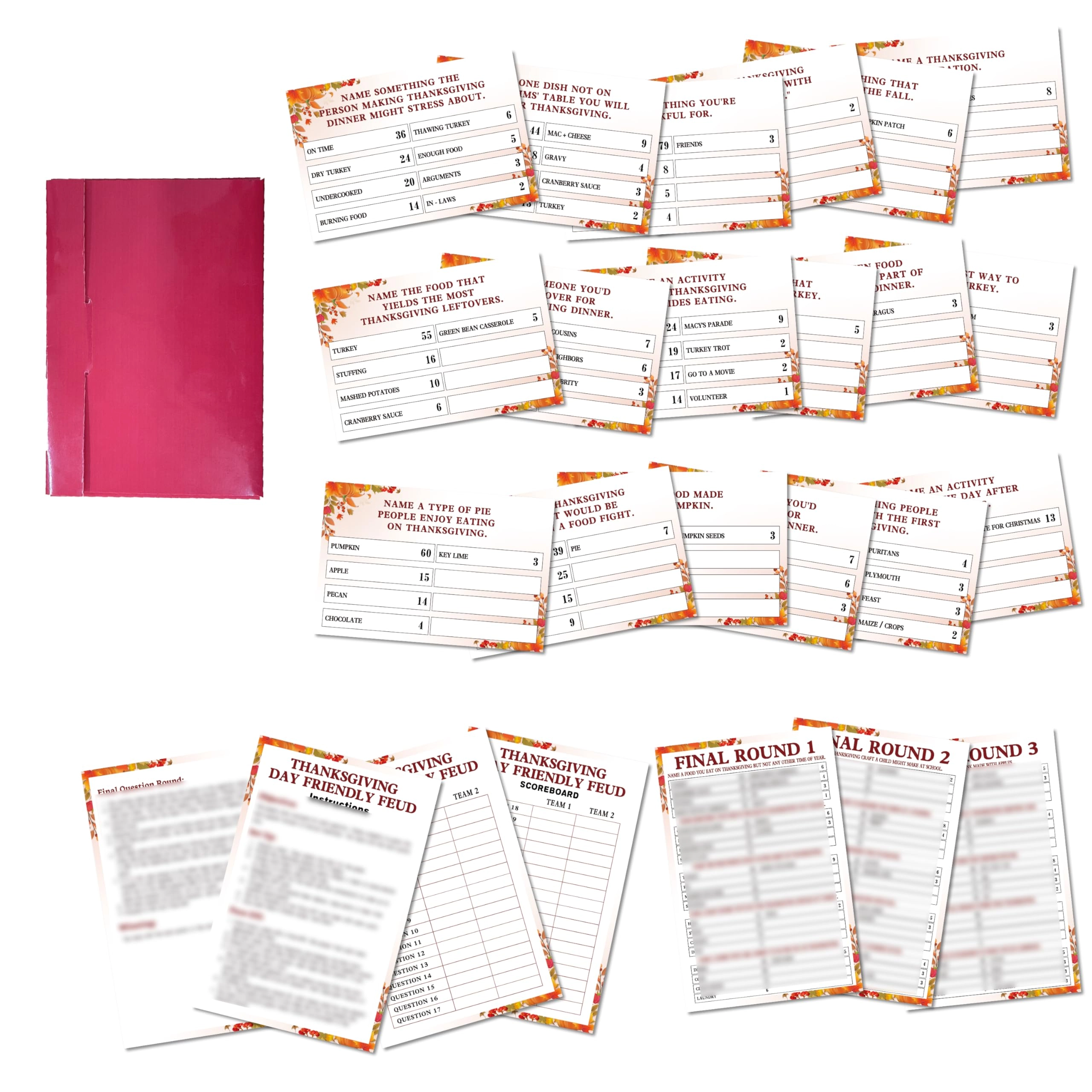 Zmyollo Thanksgiving Friendly Feud Game - 17 years and up