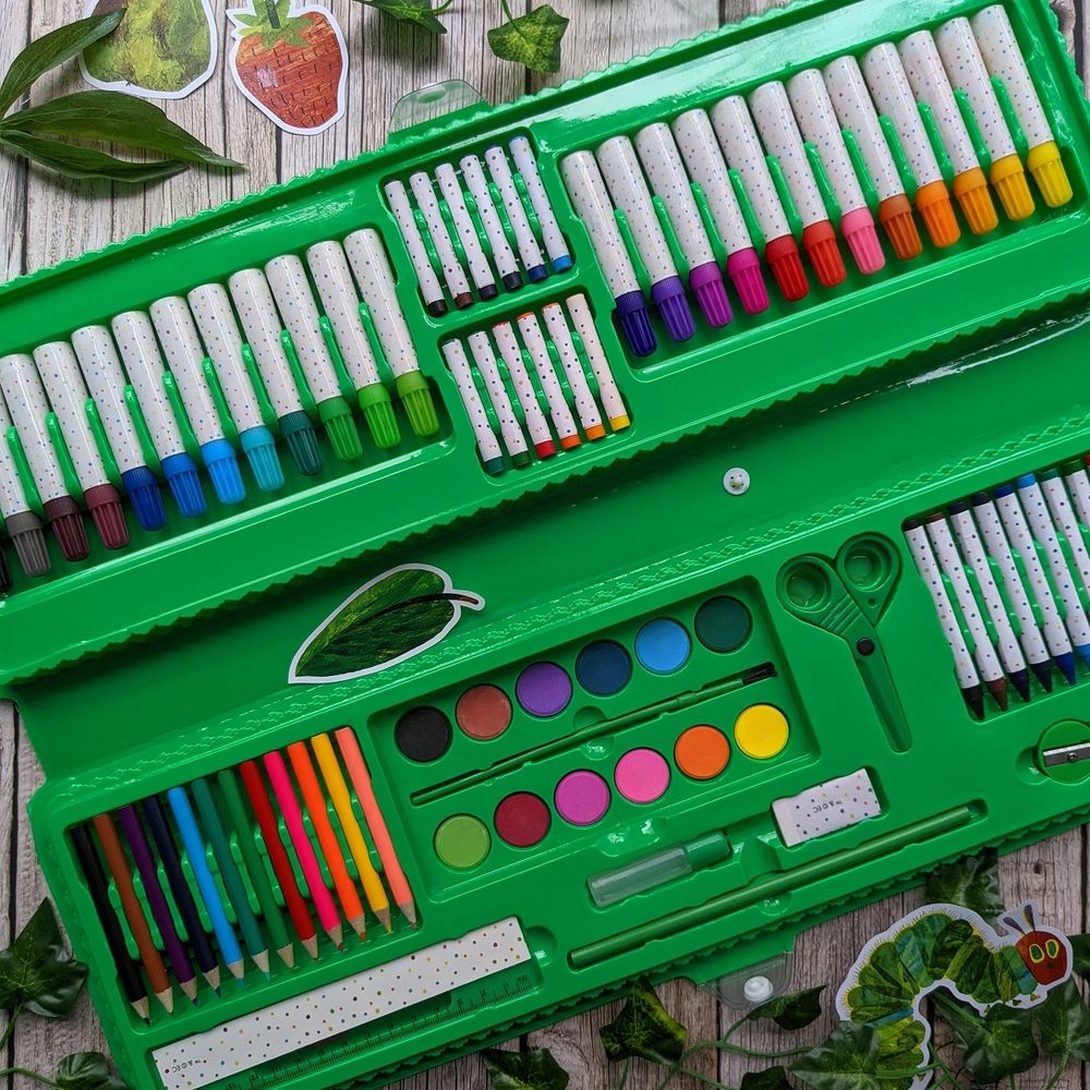 Art Set - Very Hungry Caterpillar - 87 Piece crayons markers paints brushes