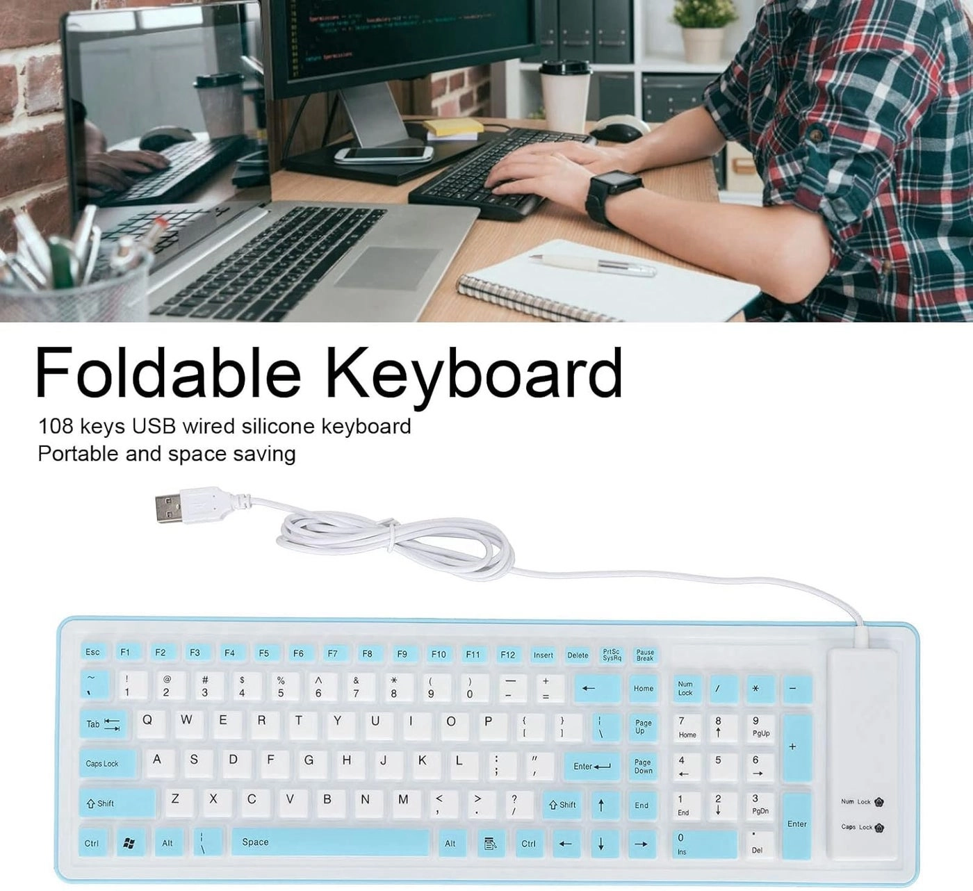 Foldable Silicone Keyboard