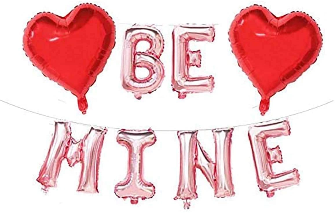Party Time Trading LLC Heart Shape Foil Balloons - 8 pieces Valentines Day