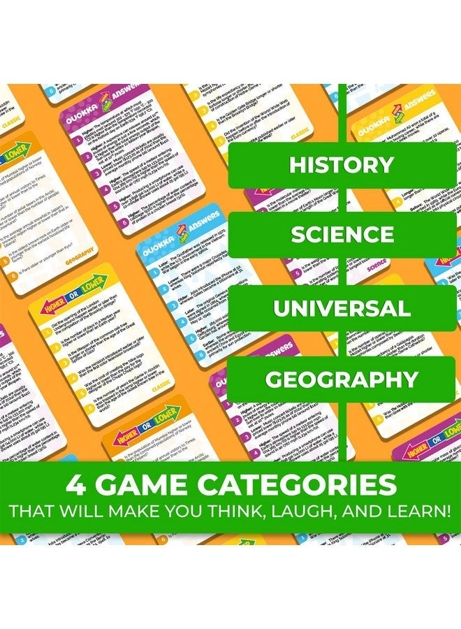Higher or Lower - 4xSet Card Game