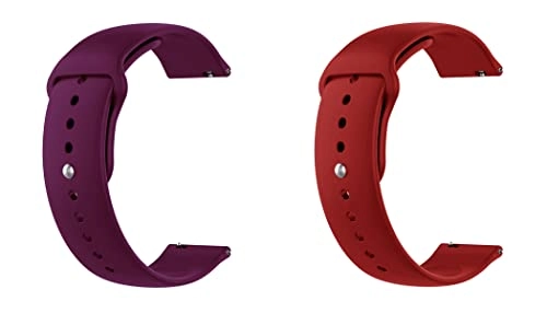 2 Pack 20mm Silicone Watch Band for Sekonda Motion