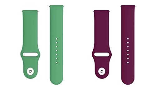 2 Pack 20mm Silicone Watch Band for Sekonda Motion