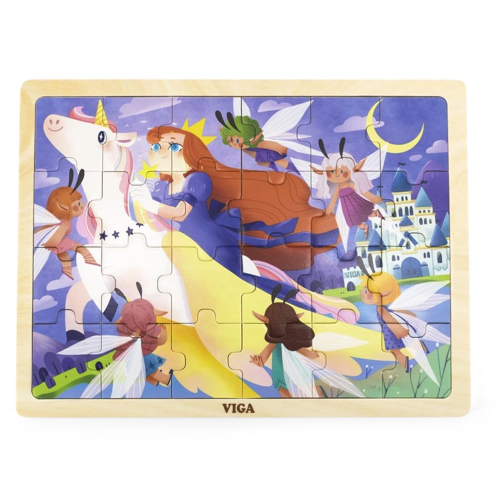 VIGA Fairytale Wooden Puzzle (29464294-44647) - 24 pcs