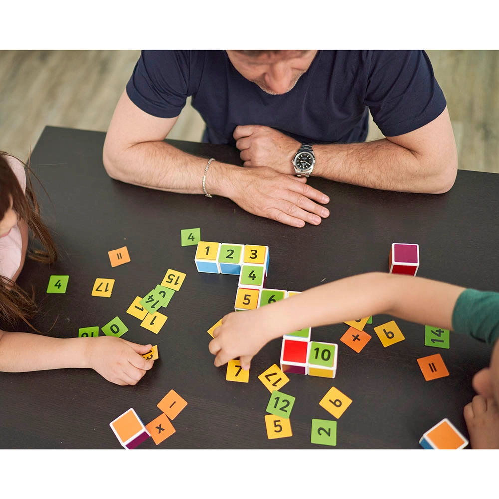 Magicube Math Building And Clips - 55 pcs