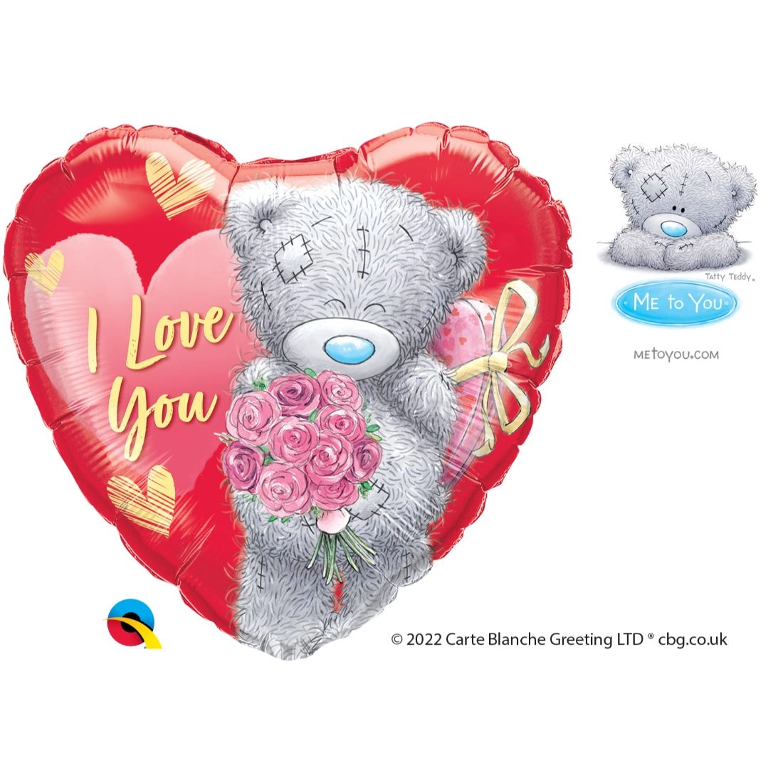 Qualatex Me To You Tatty Teddy I Love You Bouquet Foil Balloon