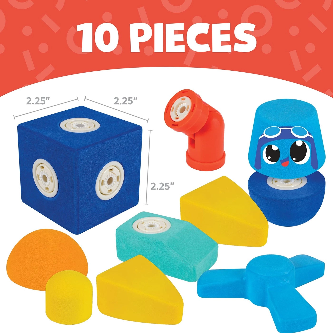 Magnetic Foam Blocks - 10pcs