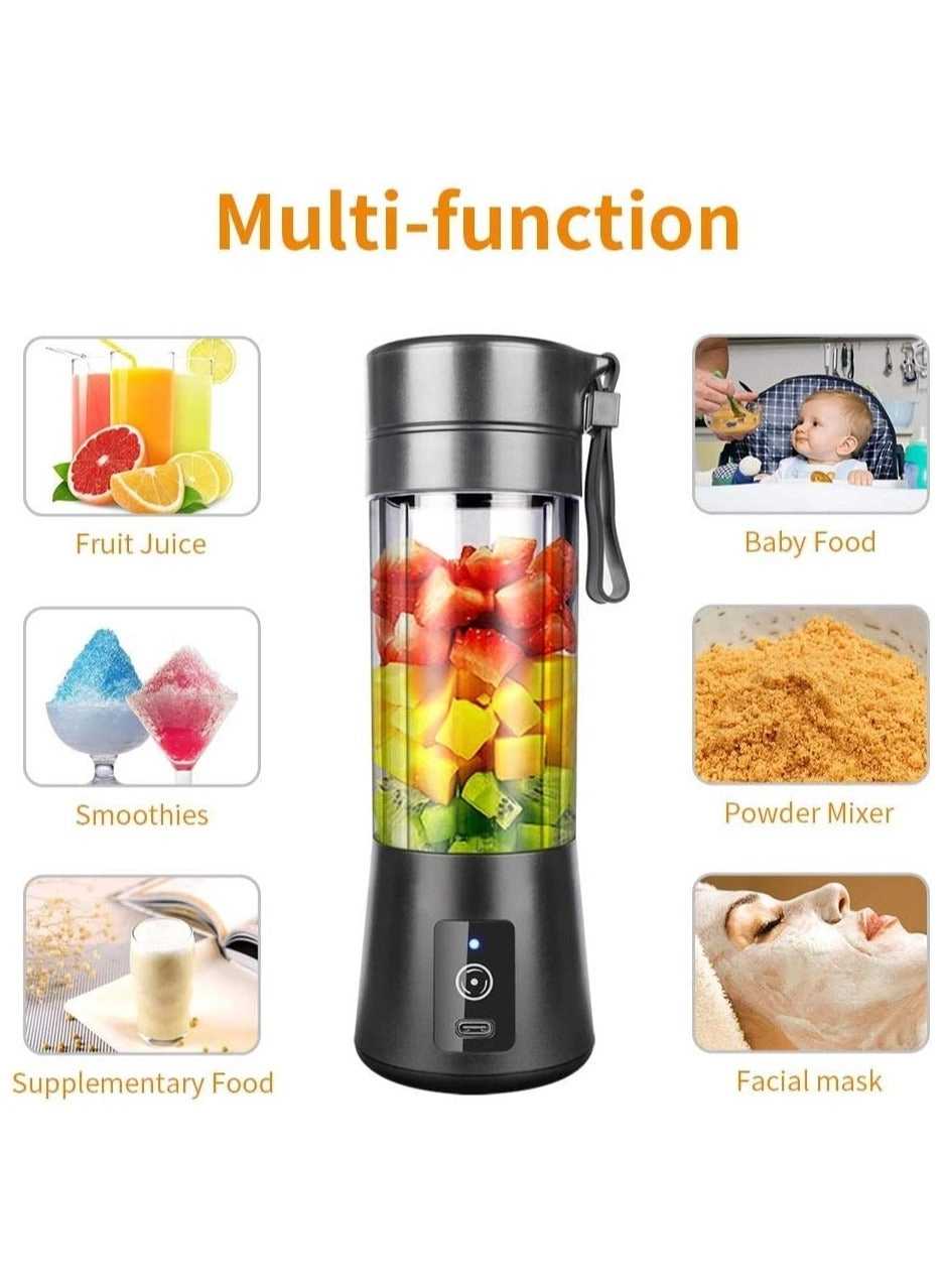 Portable Blender Smoothie Maker - Rechargeable Leakproof Lid Sip Spout