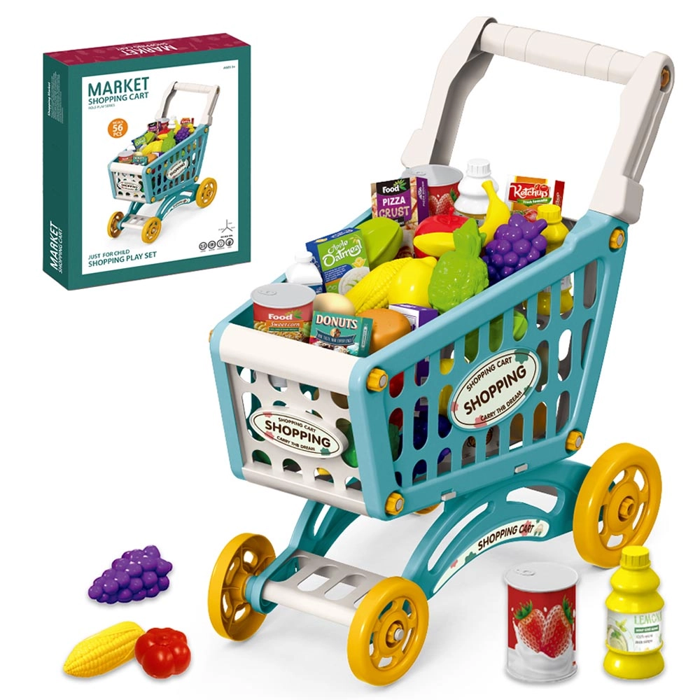 Market Shopping Cart Toy Set - 56pcs (SBF-LS_DIYSC_PI)