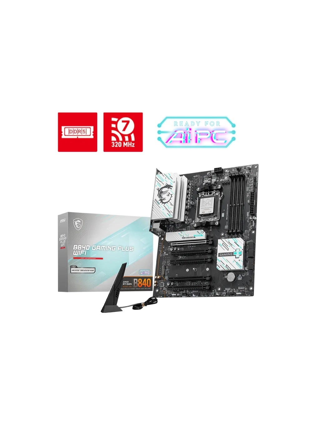 MSI B840 GAMING PLUS WIFI - Socket AM5 DDR5 256GB
