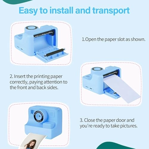 Instant Print Camera for Kids