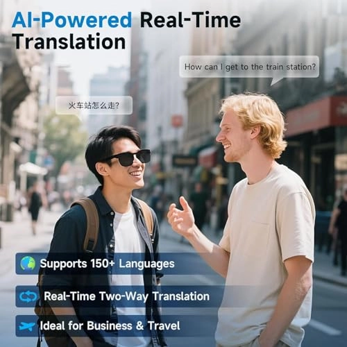 Smart Glasses - AI Translation Bluetooth Audio