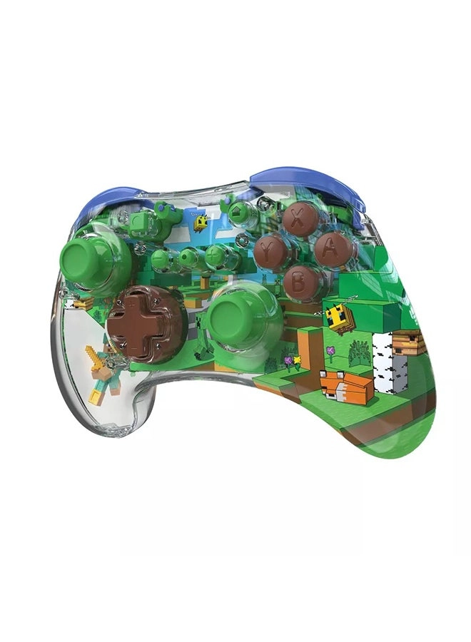 Nintendo Switch REALMz Minecraft Forest Biome Controller Green