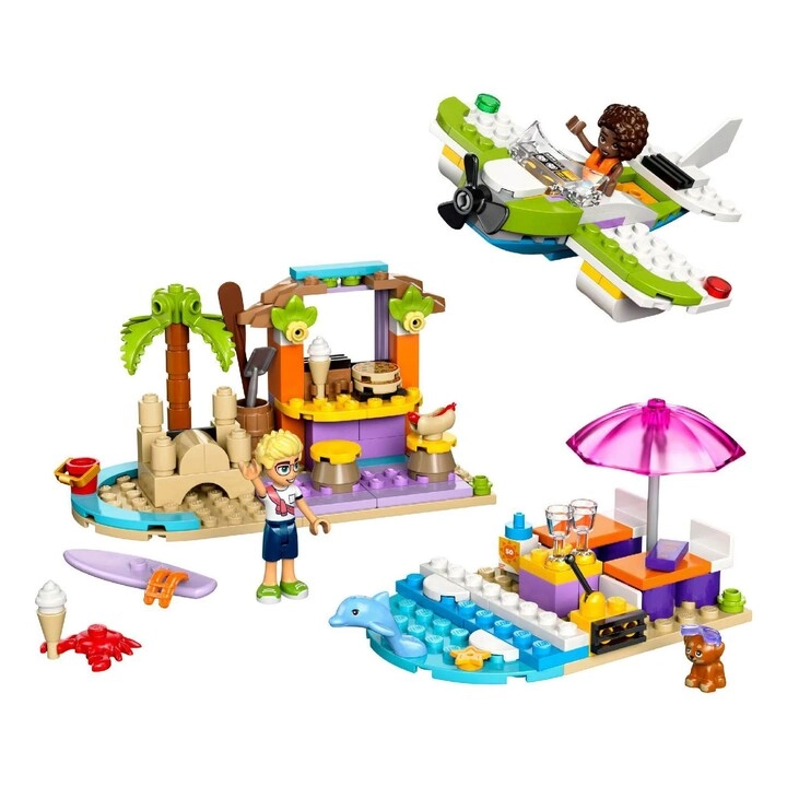 COLOR LAND CHILDRENS TOYS CENTER LLC Friends Creative Beach and Travel Suitcase (42672) - 2-in-1 Seaplane Speedboat