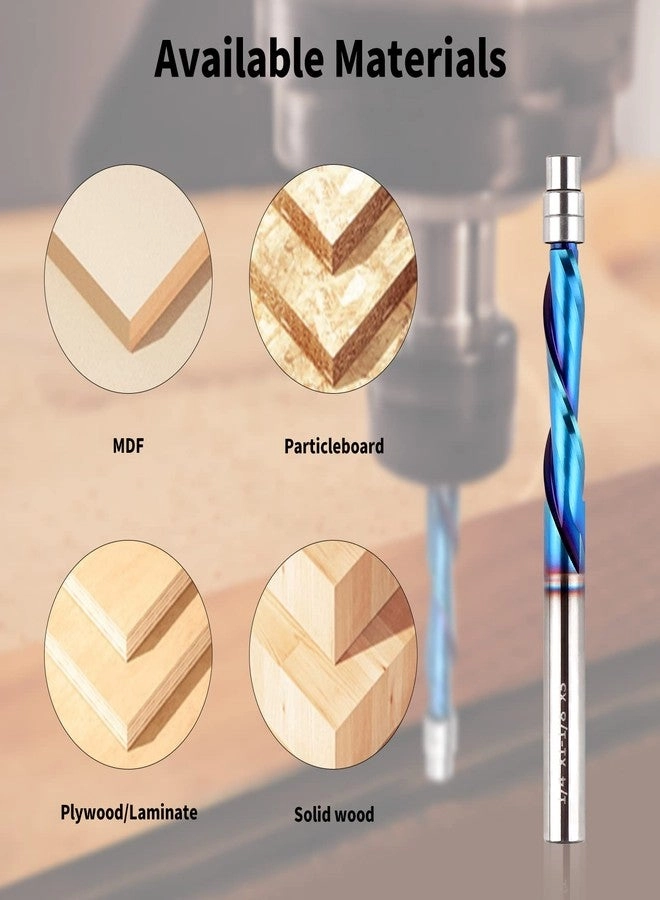 Downcut Spiral Flush Trim Router Bit - 1/4 Inch Shank